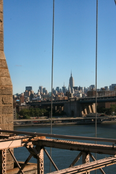Uitzicht vanaf Brooklyn Bridge